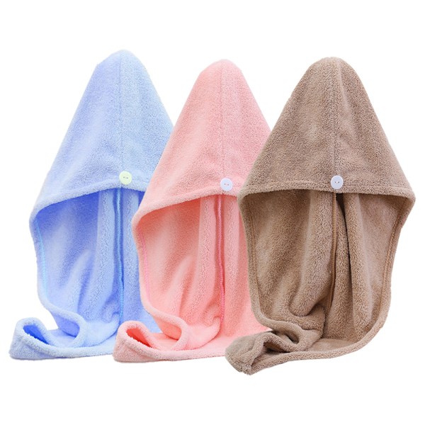 3Pack Microfiber Hårhandduksomslag Absorberande, snabbtorkande hår