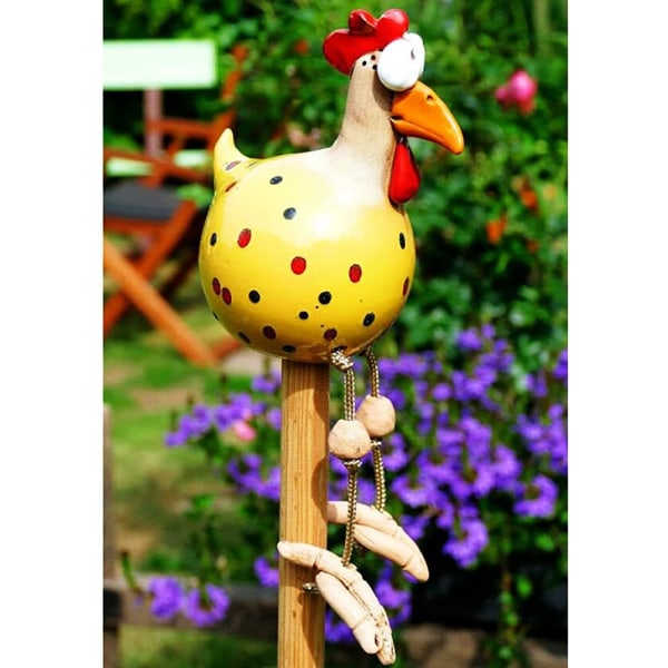 Harpiks håndverk Søt kylling hengende ornament hage dekorasjon