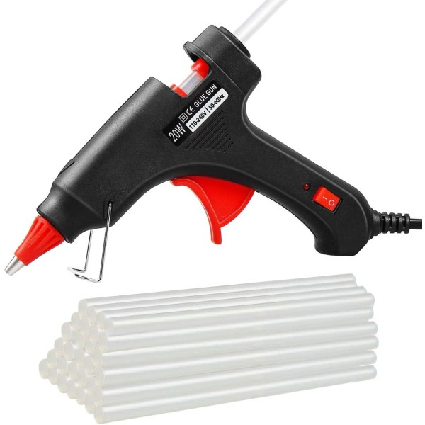 20W Hot Glue Gun, Uppdaterad version Limpistol Set & Pack DIY and