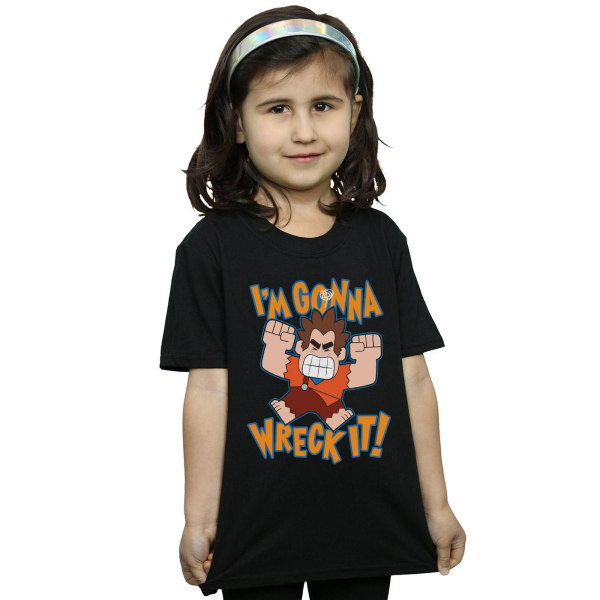 Disney Girls Wreck It Ralph I´m Gonna Wreck It Cotton T-shirt 7 Svart 7-8 år