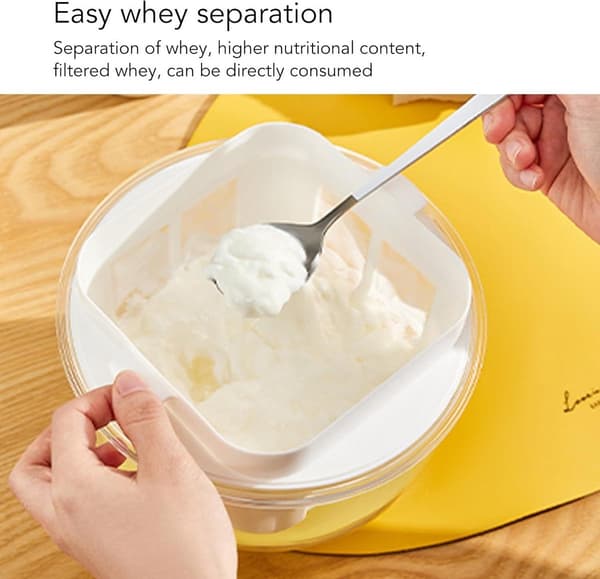 Høykapasitets yoghurtmyseutskiller Finmasket filter Gresk yoghurt sil