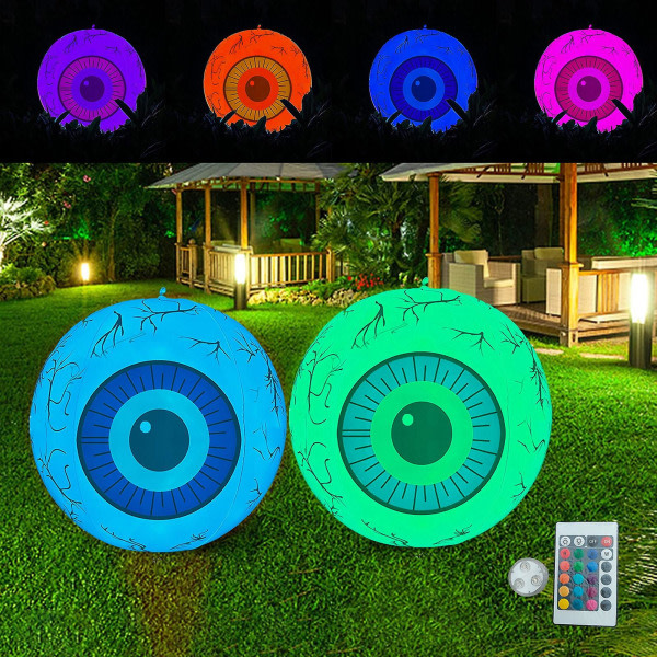 40 cm uppblåsbar ögonglobsfjärrkontroll Batteridriven Färg Ch