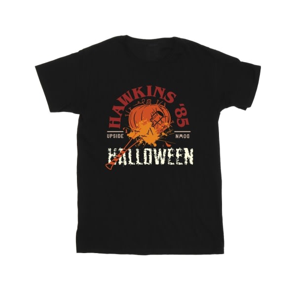 Netflix Boys Stranger Things Hawkins Halloween T-paita 7-8 vuotta musta 7-8 vuotta