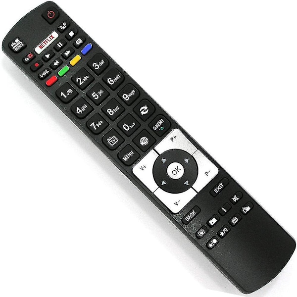 Uusi korvaava kaukosäädin Hitachi TV-kaukosäätimelle Rc5118, Netflix ja Youtube -toiminnolla kaikille Hitachi Telefunken -televisioille - Ei asennusta tarvita [db]