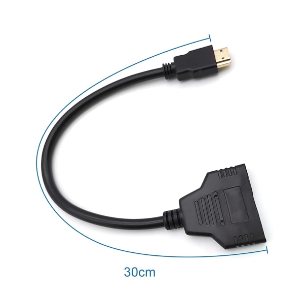 HDMI Splitter Adapter Kabel - HDMI Splitter 1 Ingång 2 Utgångar HDMI