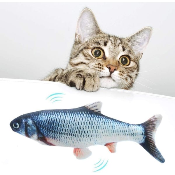 Kattmynta Elektrisk Simulering Fisk Kattleksak, Interactive Pet Cat