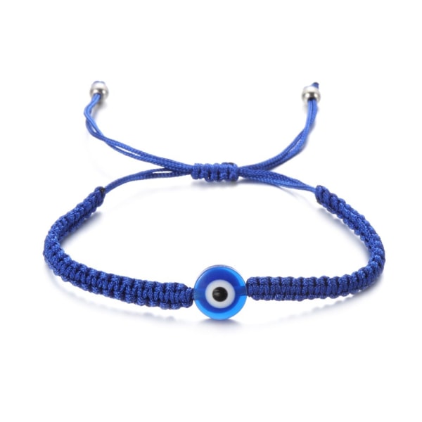 Evil Eye Beaded Armband Red Rope Bangle 01