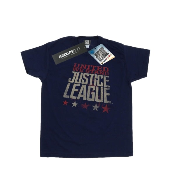 DC Comics Boys Justice League Movie United We Stand T-shirt 5-6 Marinblå 5-6 år