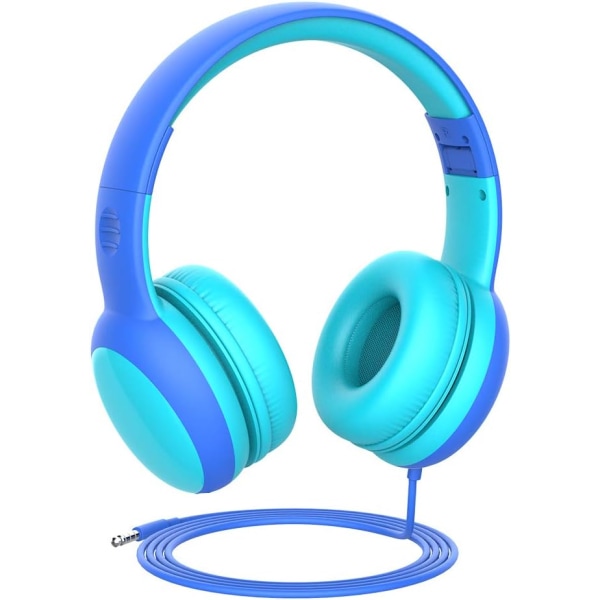 Hörlurar for barn med dekorative øron blå