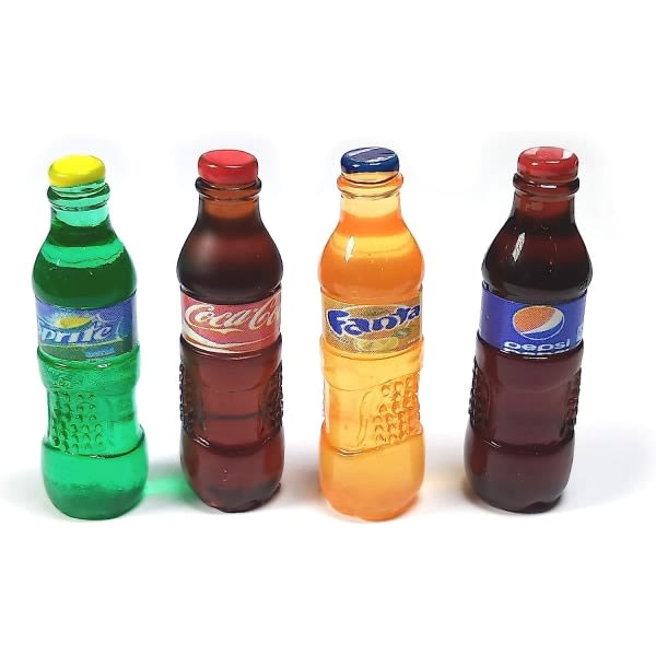 Tilbehør Mat Dryck Soda Soda 4 deler kompatibel. (4 leker)