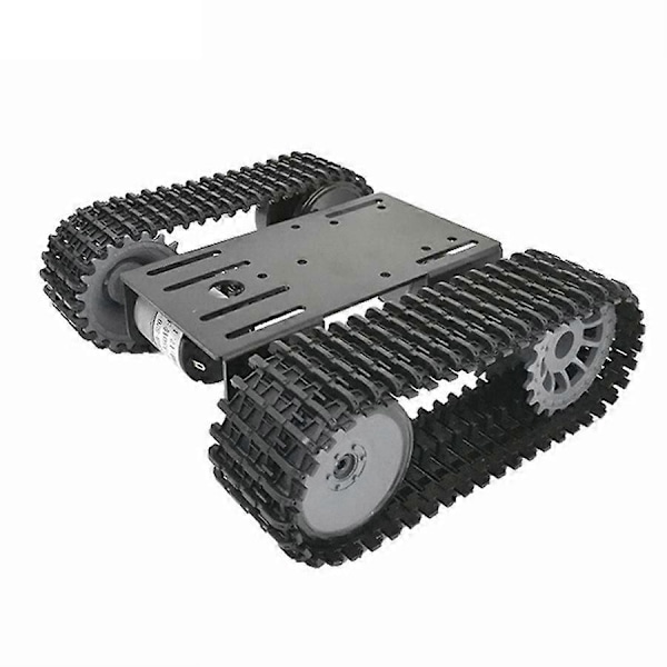 Smart Tank Bilchassi Bandvagn Robotplattform med Dubbla DC 12V-motorer för DIY för T101-P/TP101