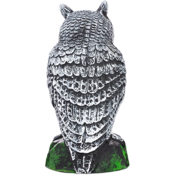 Naturlig Fake Fågelskrämma Owl Decoy - Uggla skadedjur Repellet