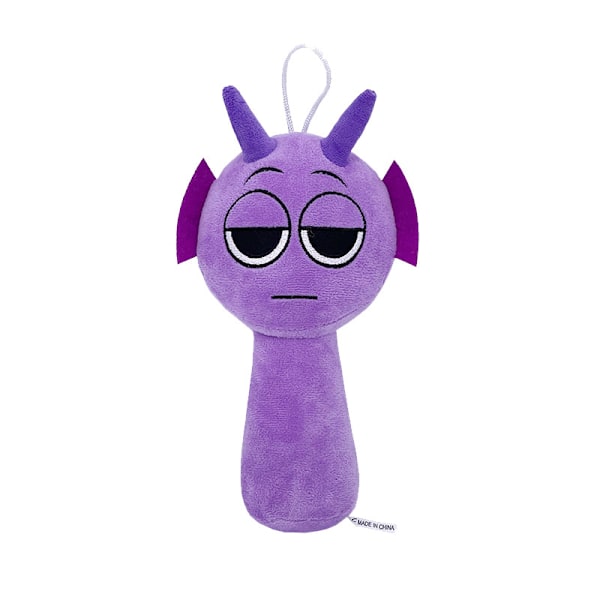 Jud - Nytt för 2025 Sprunki Plysch Rytmlåda Plyschleksak Dock Purple head (20cm 60g)