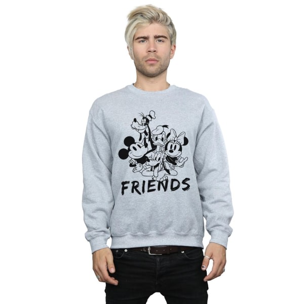 Disney Mickey Mouse And Friends Sweatshirt til mænd L Sportsgrå Sportsgrå L