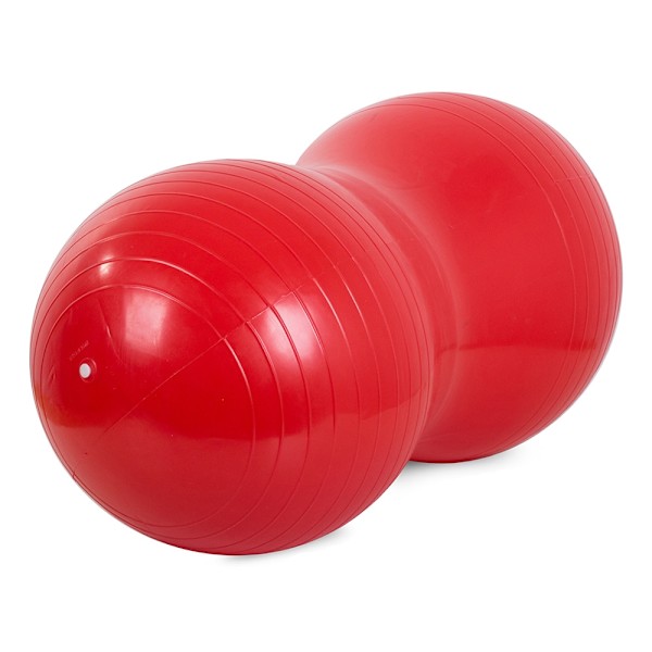 Gymnastikbold / Pilatesbold med Pumpe - Jordnød Red Röd