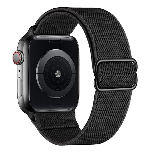 iWatch 7 uusi joustava nylon säädettävä venyvä kudottu Apple-hihna musta 38mm40mm41mm black