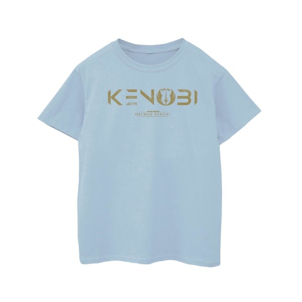 Star Wars Girls Obi-Wan Kenobi Logo puuvillainen T-paita 7-8 vuotta Ba Baby Blue 7-8 vuotta