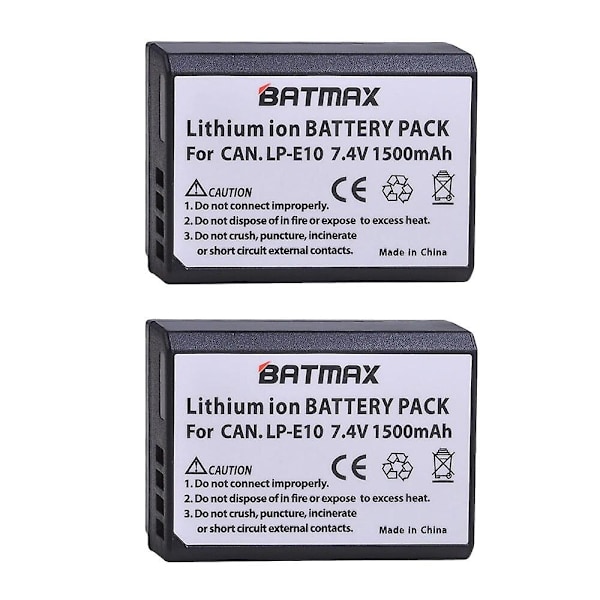 4x LP-E10 LP E10 LPE10 Kamerabatterier + LCD USB Dobbeltoplader Kompatibel Canon EOS 1100D 1200D 1300D Kiss X50 X70 X80 Rebel T3 T5 T6 2battery