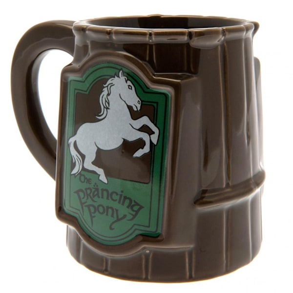 Sagan om Ringen Prancing Pony 3D Mugg En Storlek Brun Brown One Size