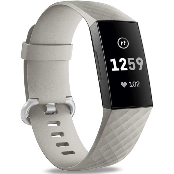 Vattentätt klokke Fitness Sportband Armbånd kompatibel med Fitbit Charge 4 / Fitbit Charge 3 Se- Multi Color Slate Grey Slate Gray Small