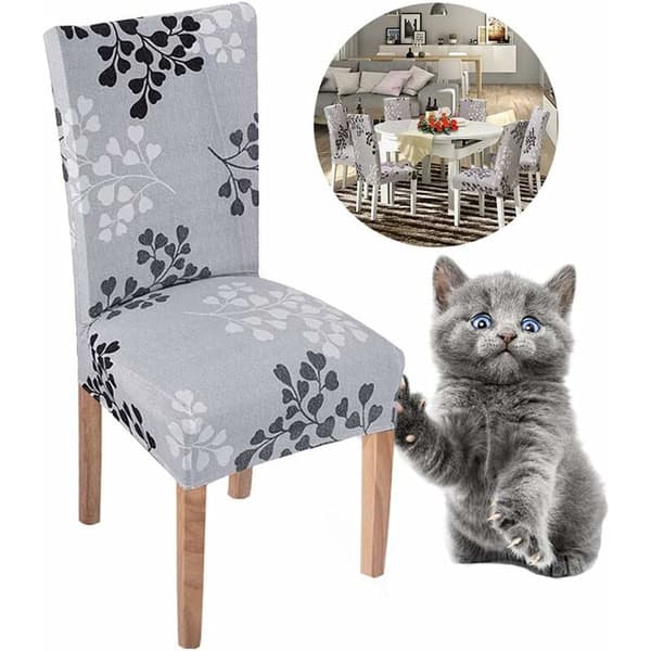BETTE Stretch Chair Covers 4 Pieces High Back Elastic Chair Covers Slipc-FF-