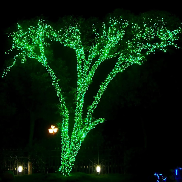 Ljusa 66FT 200 LED julelys, julelyskæder Tilslut Grøn Green 200 LED