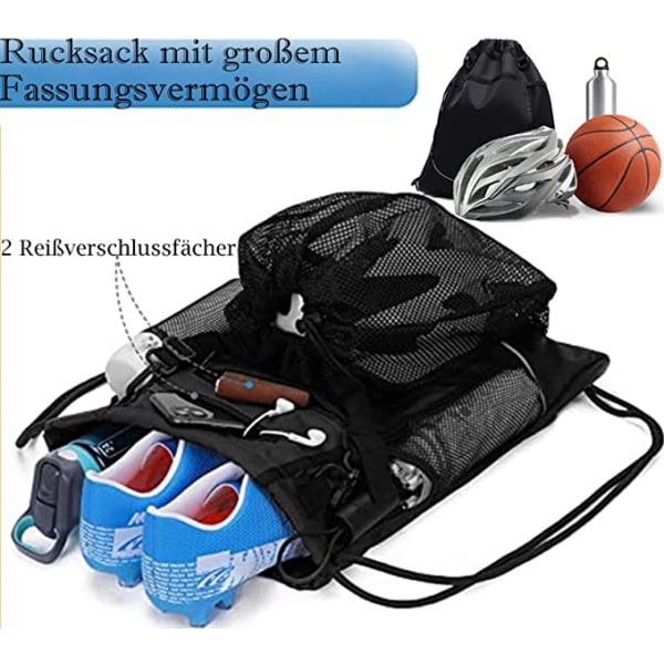 Sportsbager med snøring for basketball，Fotballbag Multipu