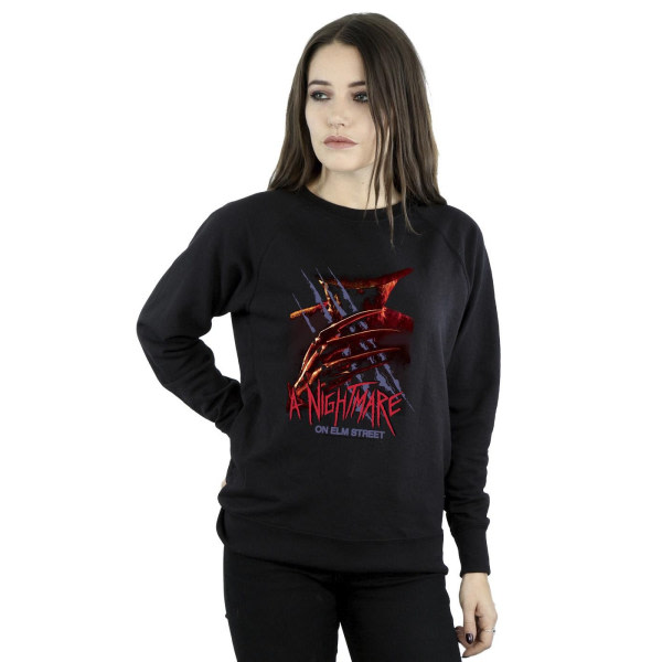A Nightmare on Elm Street Freddy Claw Sweatshirt for kvinner/damer Svart L