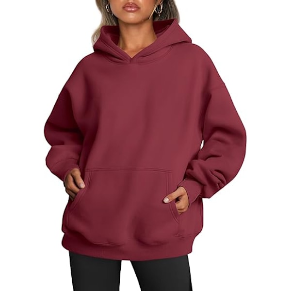 Trendy Queen Dame Oversized Hoodies Fleece Sweatshirts Langærmede Sweatre Pullover Efterår Outfits