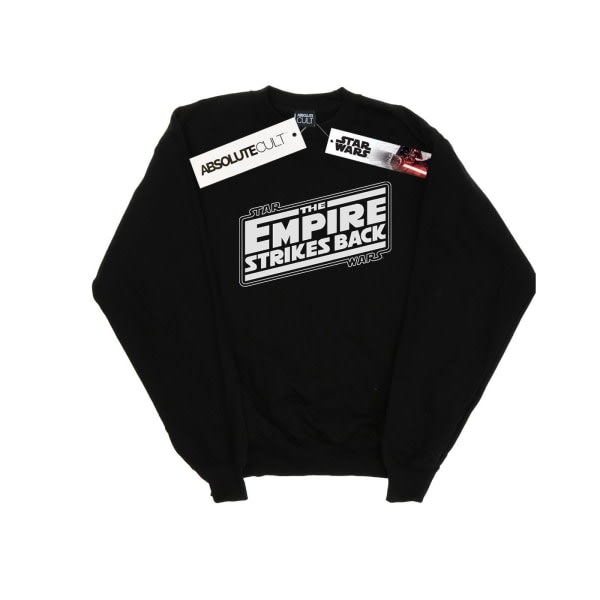 Star Wars Herre The Empire Strikes Back Logo T-shirt L Sort L
