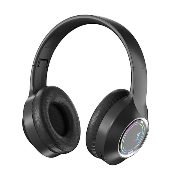 Bluetooth hodetelefoner Hodebøyle Sammenleggbar fysisk støyreduserende trådløs Black