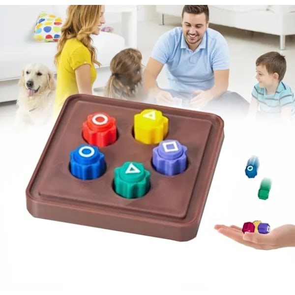 Koreanskt Traditionellt Gonggi-Spel – Stenfångningsspelset - Gonggi Stenkastningsspel Inspirerat av Squid Game 2 (5 st + Bas) Square