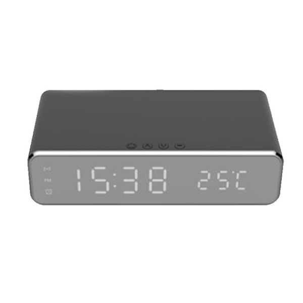 Trådløs oplader To-i-en LED-vækkeur og ladestation-XF3-