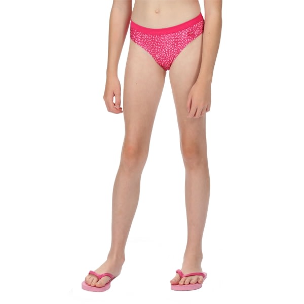 Regatta Girls Hosanna Animal Print Bikinipohjat 9-10v Pi Pink Fushion 9-10v