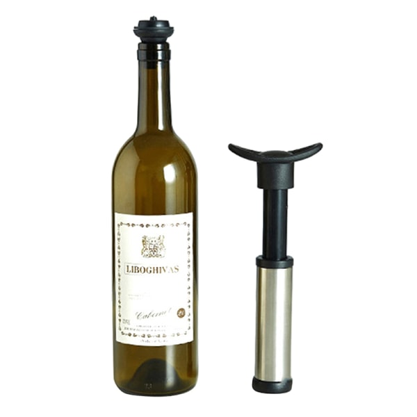 1 pumppu 4 kapsyler Wine Saver Vakuum vinflaska proppförslutning