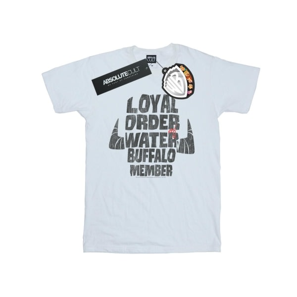 The Flintstones Boys Loyal Order Water Buffalo Member T-shirt 7 Vit 7-8 år