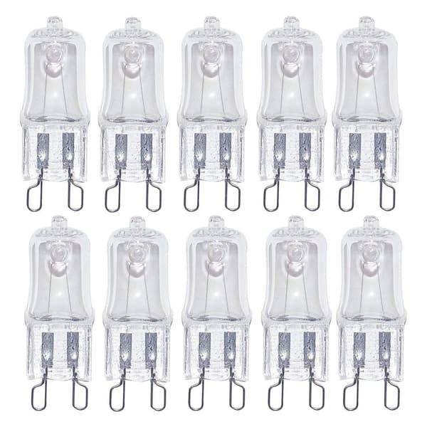 10-pack Halogen G9 230V 20W, Ersättningslampa, Varmvit 2700K-FF-