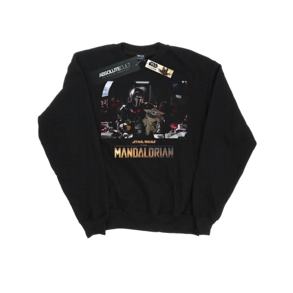 Star Wars Herre The Mandalorian Child On Board Sweatshirt XL Bla Black XL