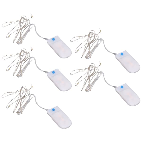 5 Pcs Mini LED Lights Romantic Elegant Lightweight DIY Making Convenient Decorative Accessories for 1/12 Dollhouse-FF- 0.1