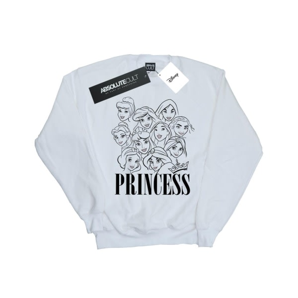 Disney Sweater til Damer/Damer Prinsesse Multi Faces XXL Hvid XXL