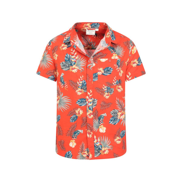 Mountain Warehouse Hawaiiansk kortermet skjorte for menn S Orange S