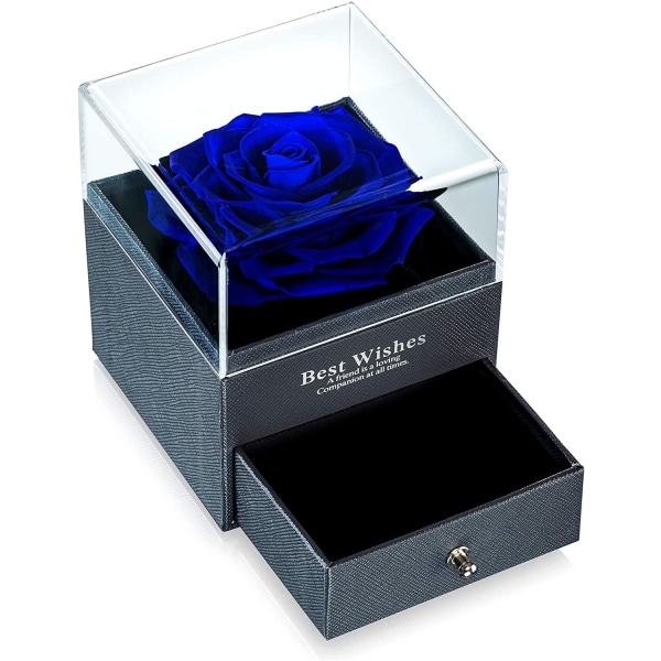 Konserverad Fresh Flower Rose i en smyckeskrin, Rose Gift Box