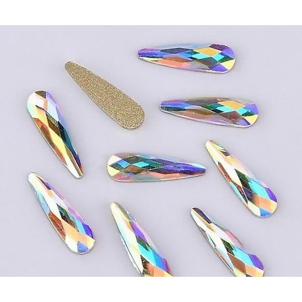 Krystaller Diamantsten Strass Ab Glass Rhinestones För 3d Nails Art QB219