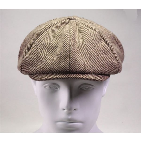 Gatsby Uld Golf Køre Flat Beret Hatte (FMY) Kaffe Coffee L 58-60CM
