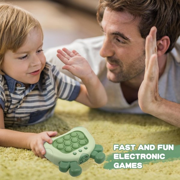 Light Up Pop Fidget Game, Pop it Game Sensoriska leksaker för barn, Push Bubble Pattern Popping Game, Tap Tap Smart Fidget green