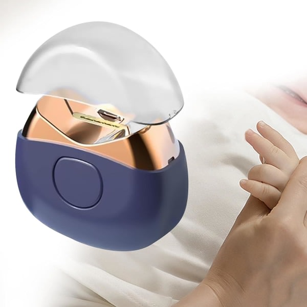 Elektrisk nagelklippare Nagelklippare og fil 2 hastigheter Justerbar mini portabel nagelslipare Nagelsax for women Män Äldre Barn, Blå