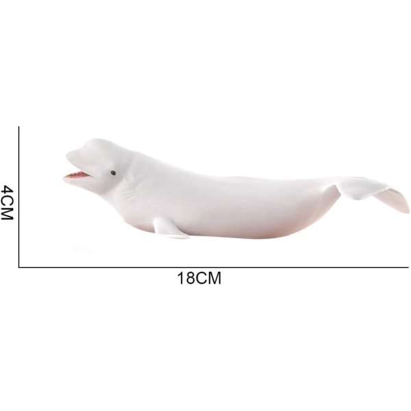 Hvide hvaler Havdyrsfigurer Modelfigur Klasseværelse Pædagogisk dyr
