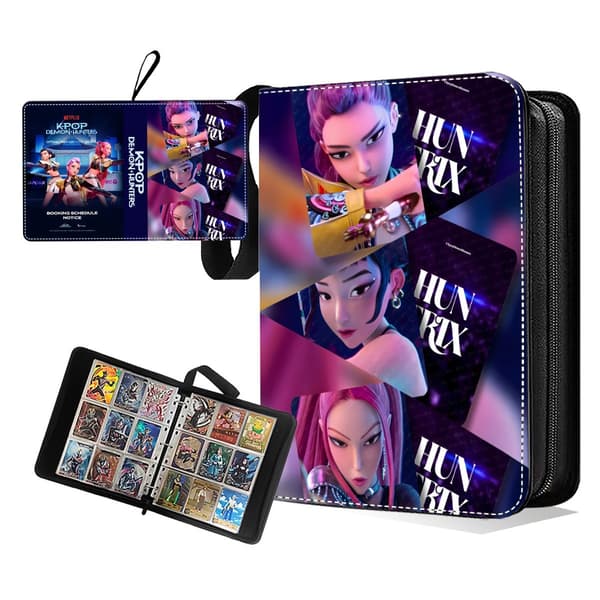 K-POP Witch Hunter Girl Group Shaka Boy Group Kortalbum Dragkedja Kort Lösblad Samlarbok 4-panel transparent page
