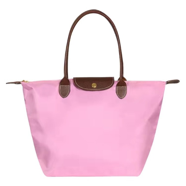 Nya Longchamp Le Pliage-väskor for kvinner Z X Rosa Rosa Rosa M
