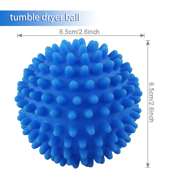 Torktumlare Bollar Pack med 6 Torkbollar Tvättbollar för Kläder